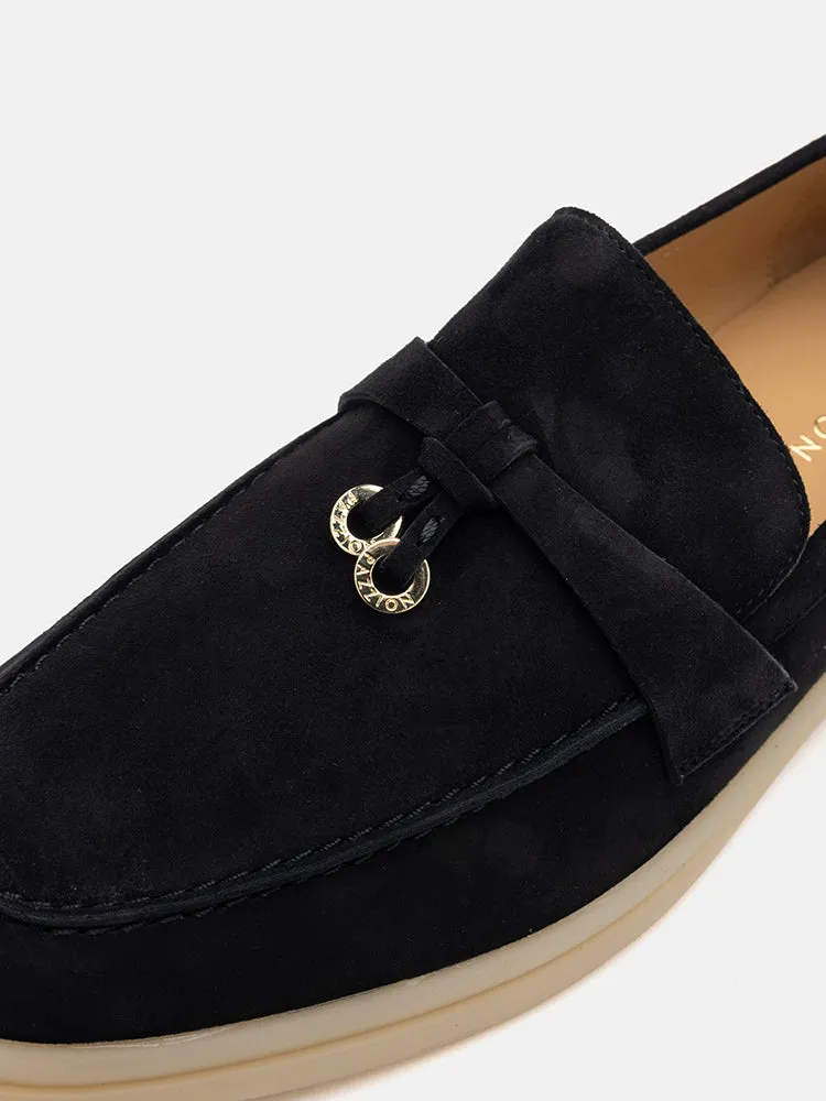 Phoenix Knot Detail Suede Loafers