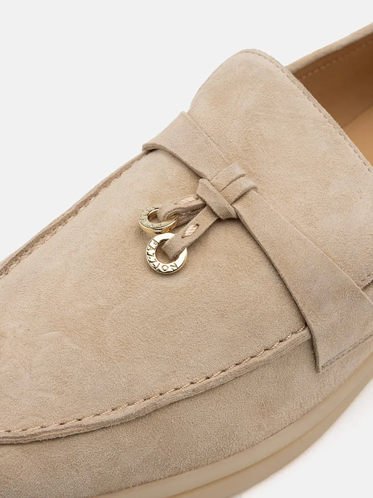 Phoenix Knot Detail Suede Loafers