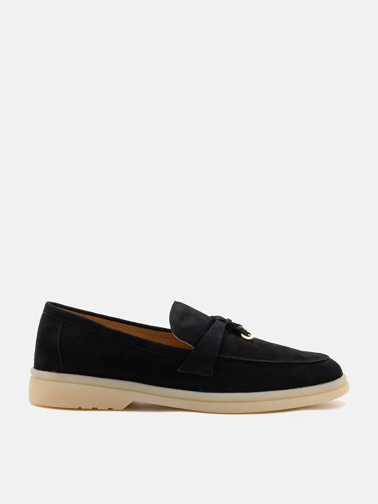 Phoenix Knot Detail Suede Loafers