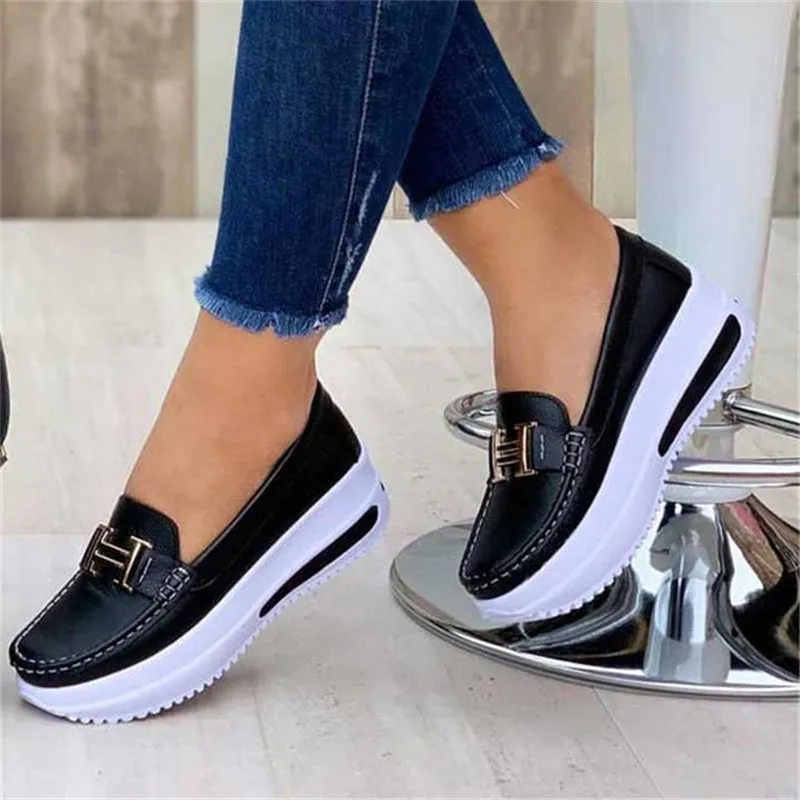 Platform Comfortable Women Sneakers Increase Vulcanize Shoes Plus Size