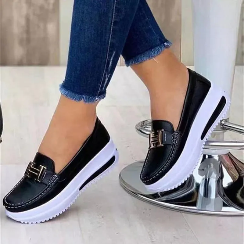 Platform Comfortable Women Sneakers Increase Vulcanize Shoes Plus Size