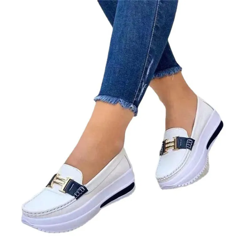 Platform Comfortable Women Sneakers Increase Vulcanize Shoes Plus Size