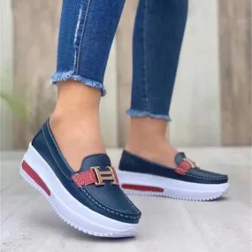 Platform Comfortable Women Sneakers Increase Vulcanize Shoes Plus Size