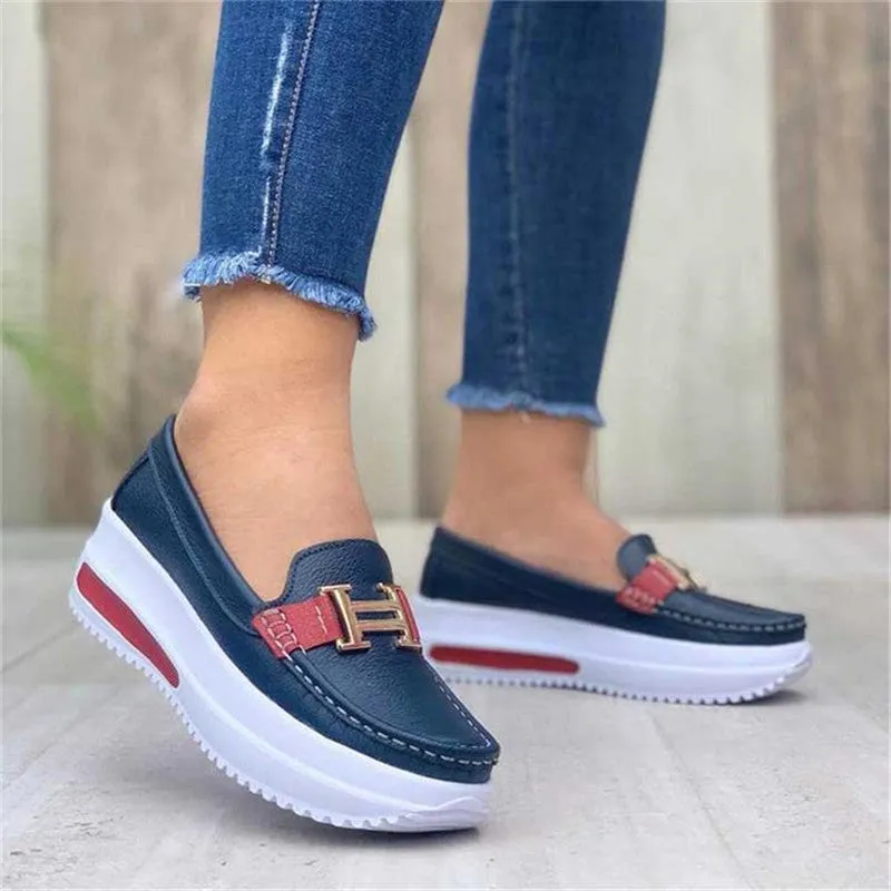 Platform Comfortable Women Sneakers Increase Vulcanize Shoes Plus Size