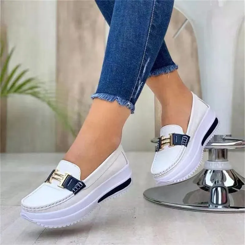 Platform Comfortable Women Sneakers Increase Vulcanize Shoes Plus Size