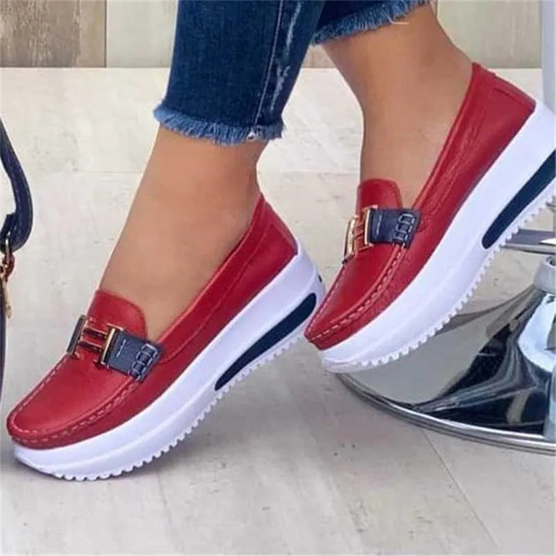 Platform Comfortable Women Sneakers Increase Vulcanize Shoes Plus Size