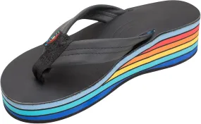 Rainbow Sandals Women's Six Layer Classic Wedge Sandal 1" Strap