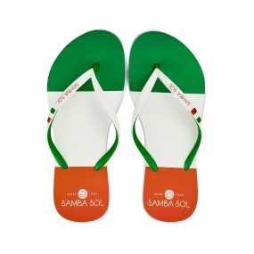 Samba Sol Women's Countries Collection Flip Flops - Italy