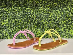 Sandra Double Strapped Thong Sandals