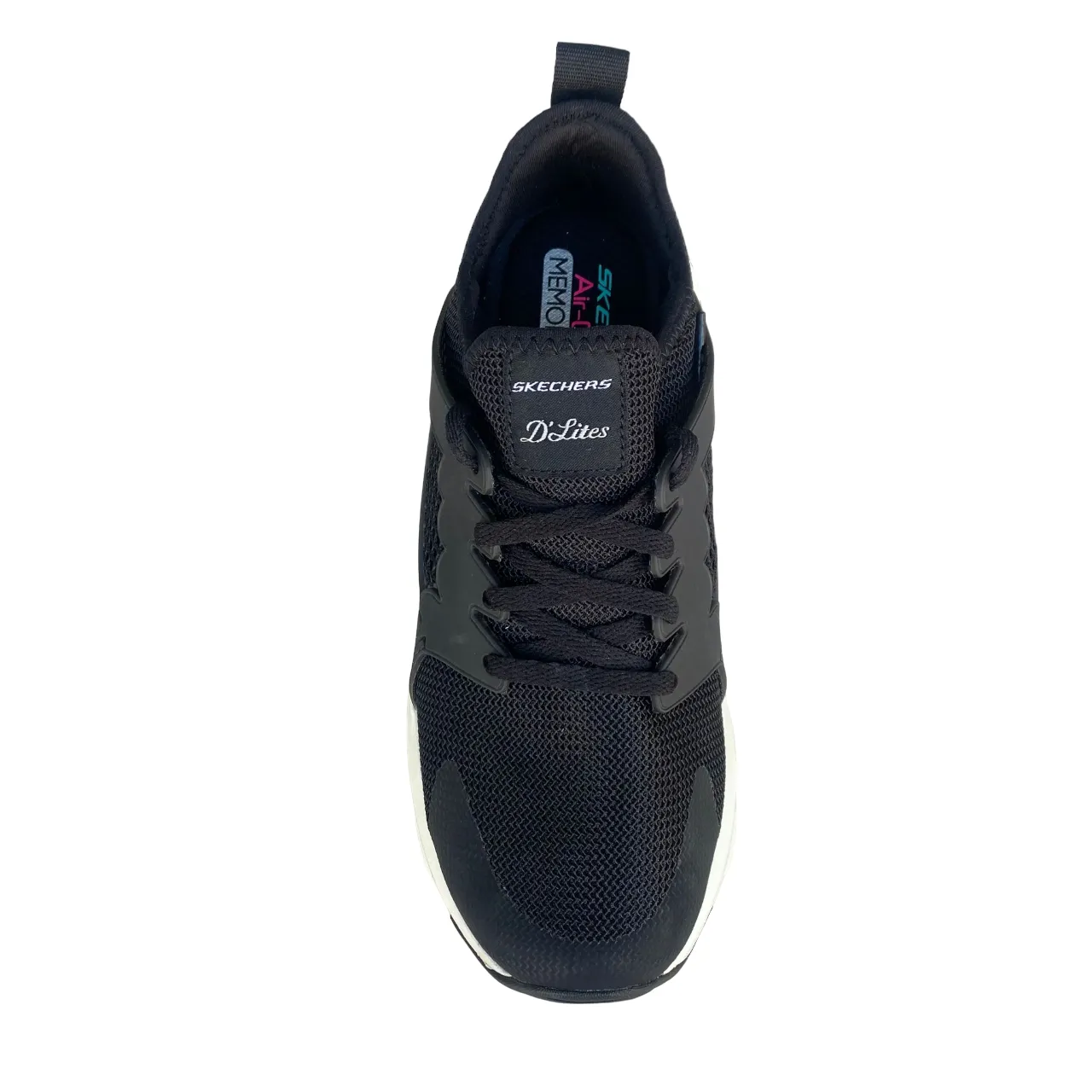 Skechers sneakers da donna D'Lite Ultra AT The Top 12861/BKW nero