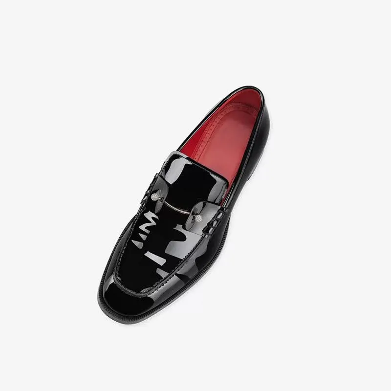 Sleek Patent Leather Loafers