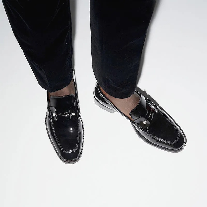 Sleek Patent Leather Loafers