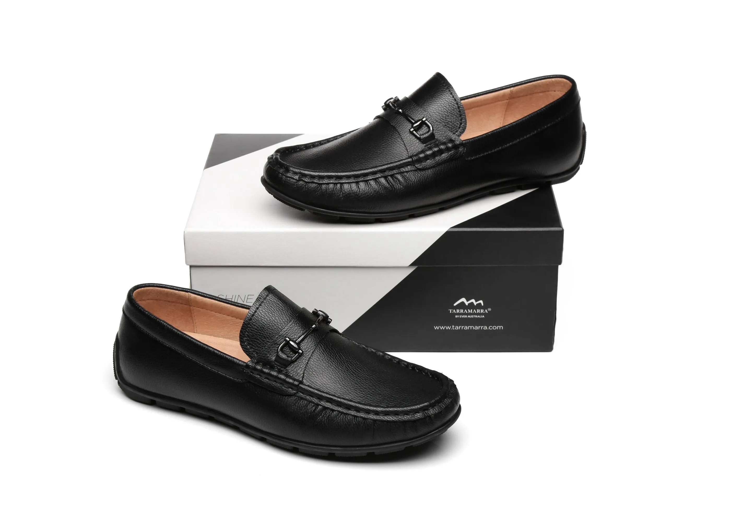 TARRAMARRA® Men Colin Leather Black Loafers