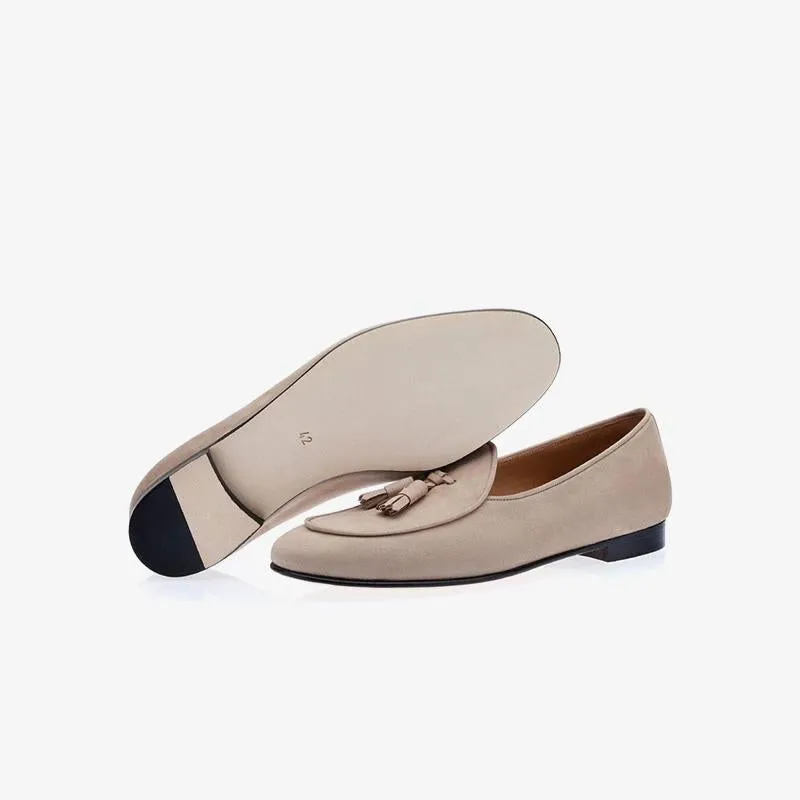 Tassel Loafers in Apricot