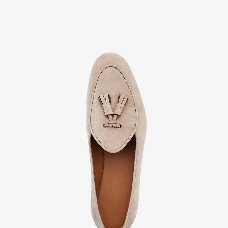 Tassel Loafers in Apricot