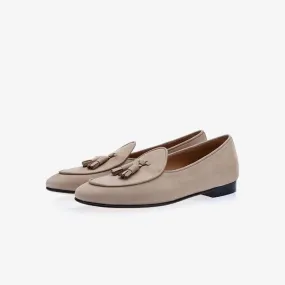 Tassel Loafers in Apricot