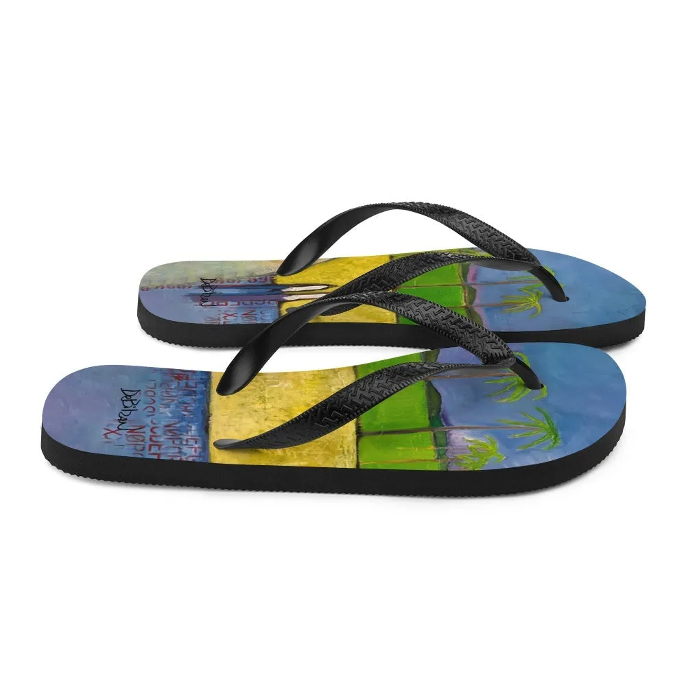 Together In Paradise Flip-Flops