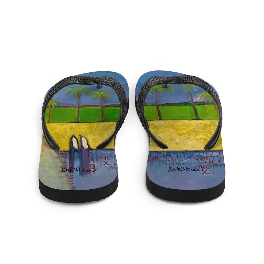 Together In Paradise Flip-Flops