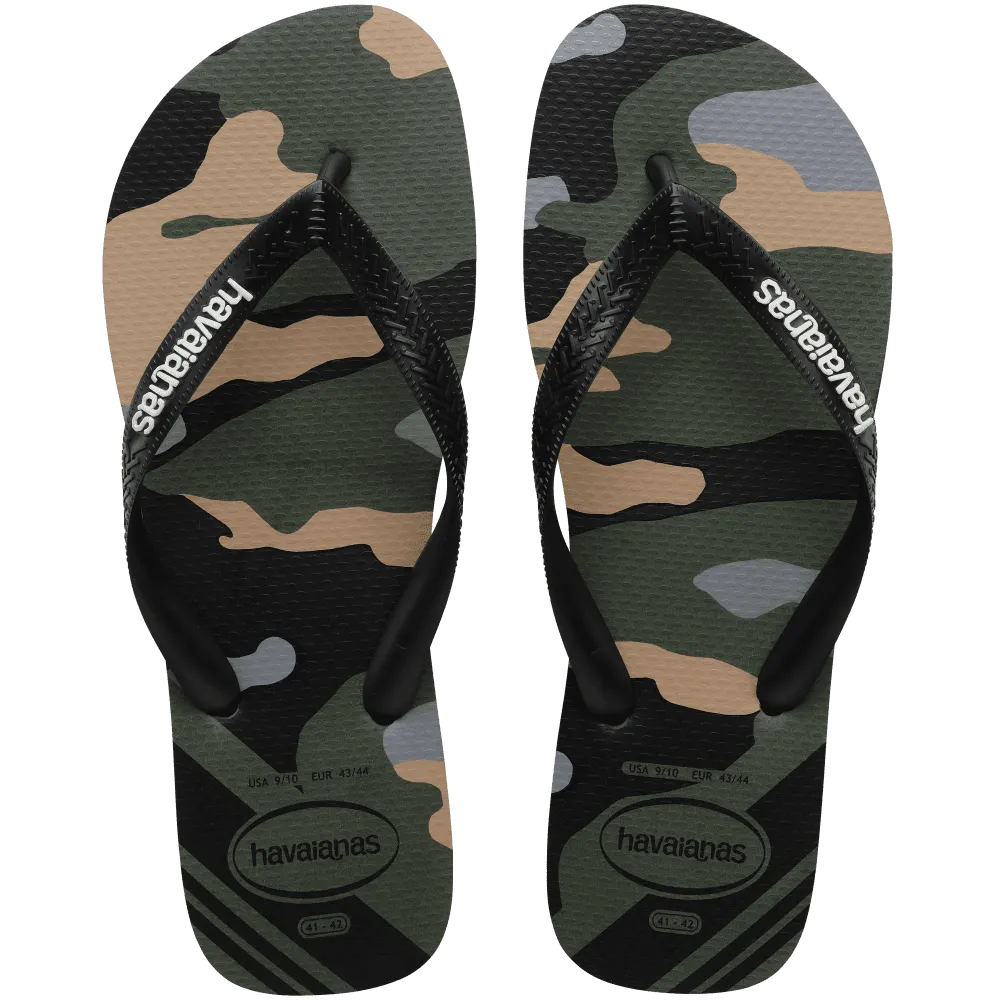 Top Camu Flip Flops