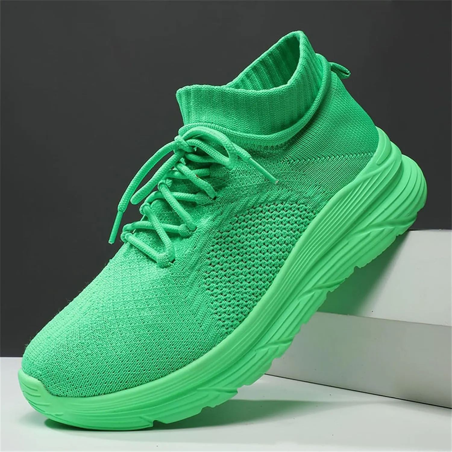 Women Walking Shoes Sock Sneakers Slip-On Breath Mens Casual Shoes Walking Woman Shoes Casual Walking Sneakers Brown Tennis Shoe Cross Trainer Shoe