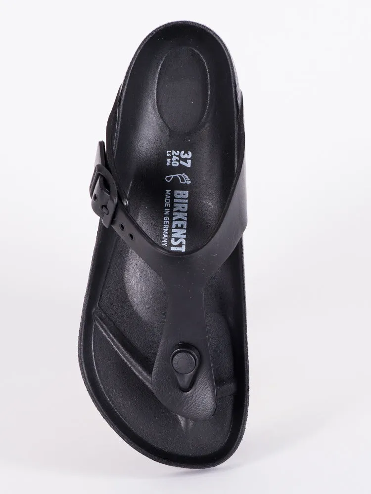 WOMENS BIRKENSTOCK GIZEH EVA BLACK SANDALS