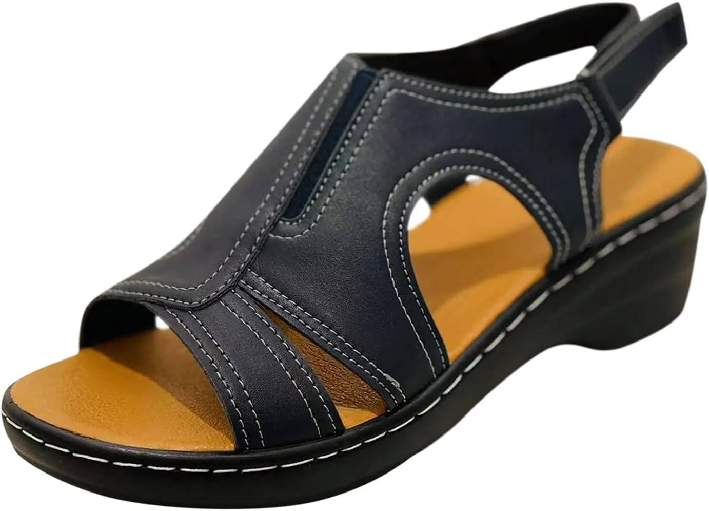 Womens Sandals Gladiator Sandals Summer Flat Thong Cross Strappy Sandals Trendy Roman Shoes Black