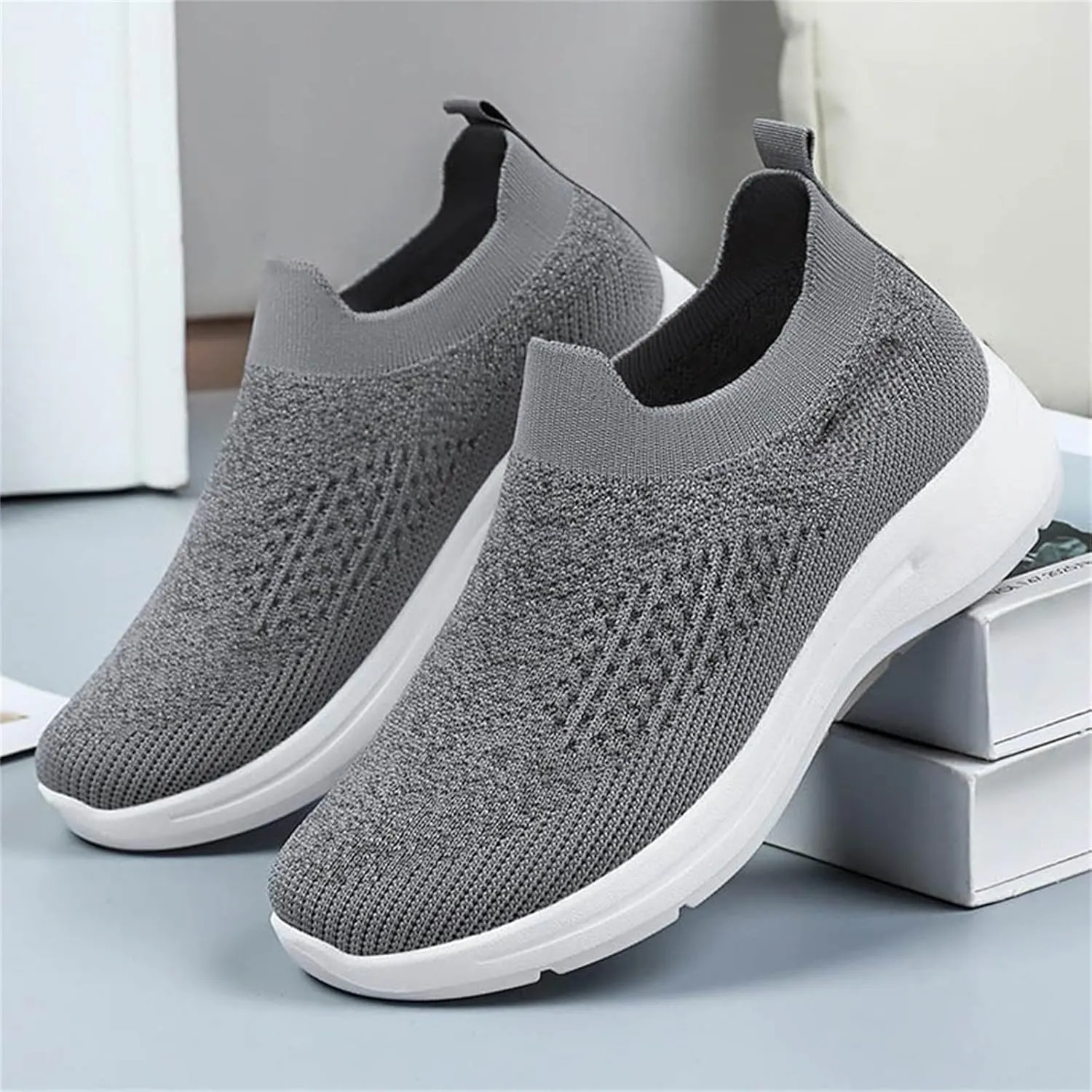 Womens Sneakers Tennis Walking Workout Gym Shoes Slip On Lightweight Comfortable Athletic Sports Running Shoes