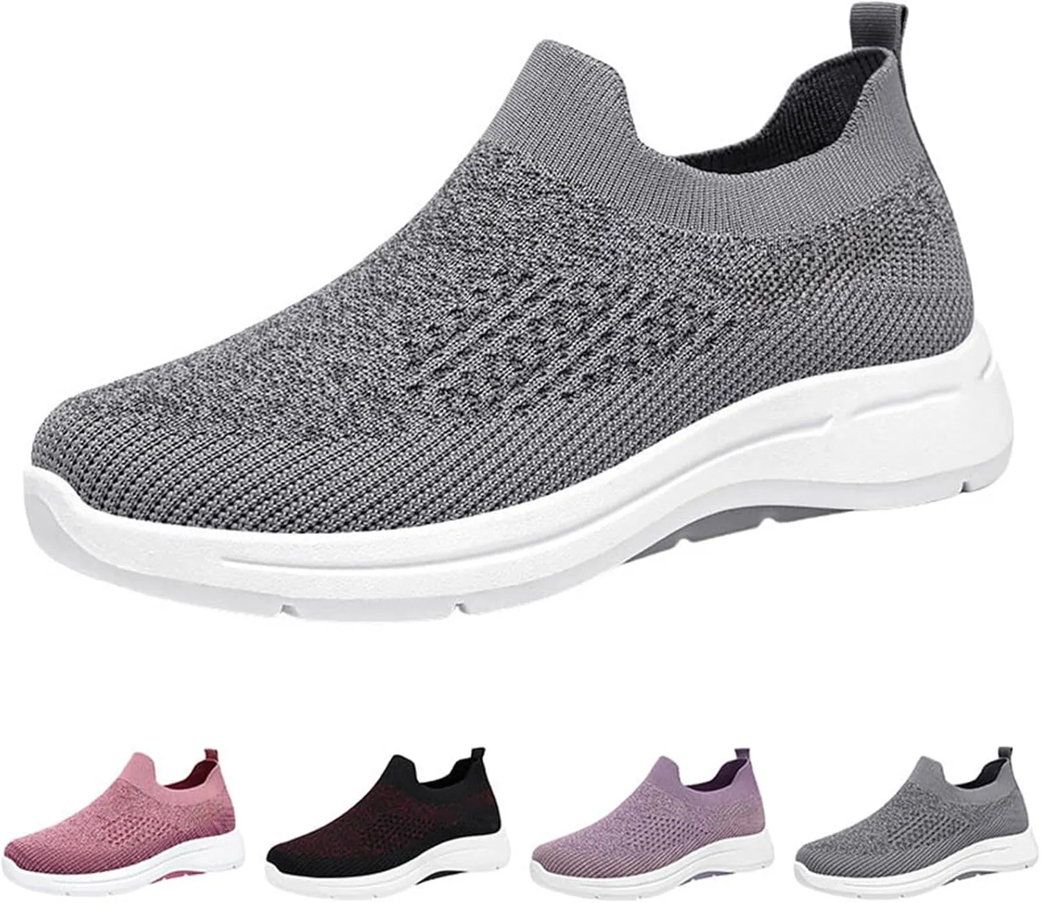 Womens Sneakers Tennis Walking Workout Gym Shoes Slip On Lightweight Comfortable Athletic Sports Running Shoes