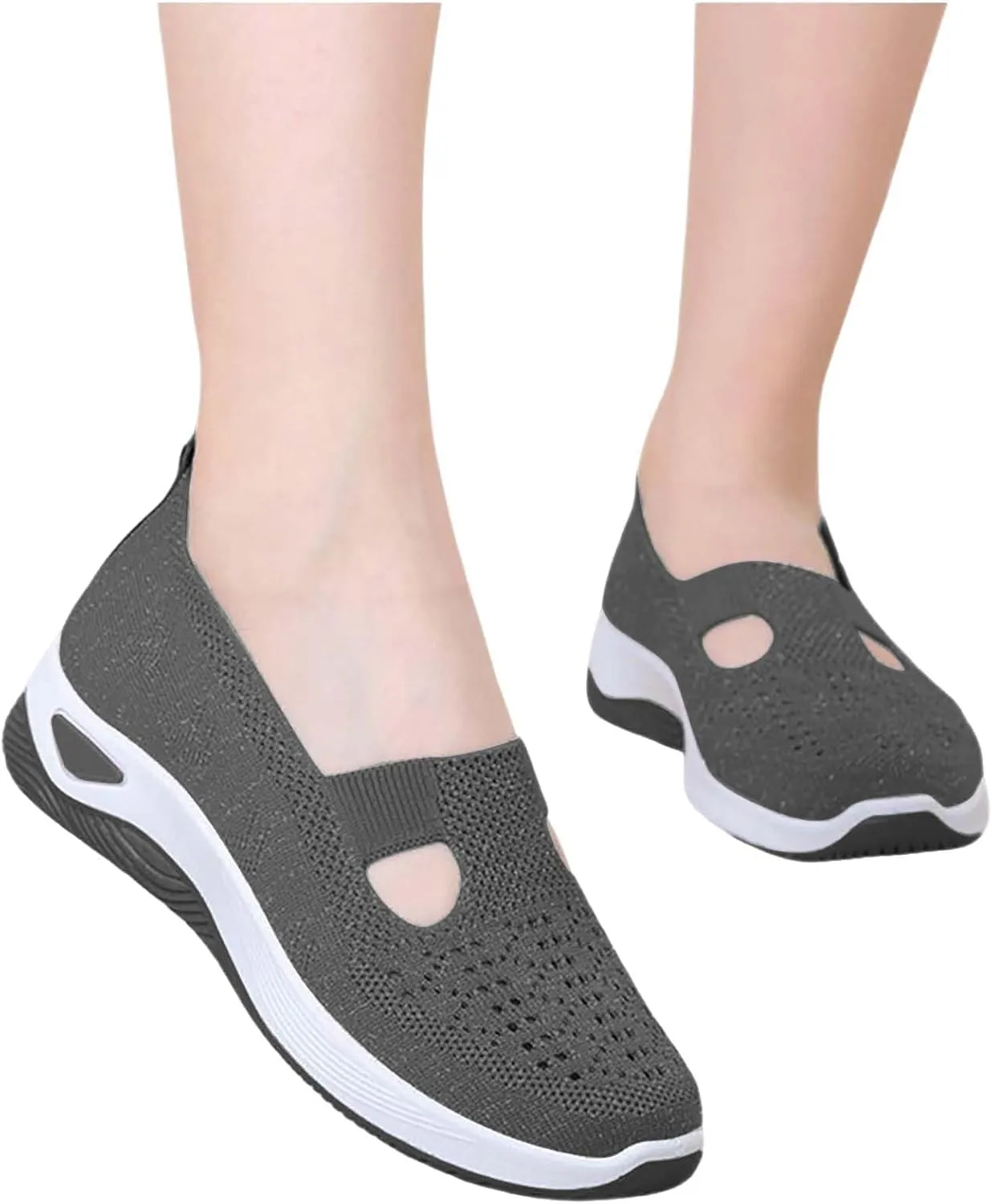 Women's Woven Orthopedic Breathable Soft Shoes Running Shoes for Women Casual Casual Work Shoes Brown Sneakers Red Tennis Shoe Loafers Dress Shoe