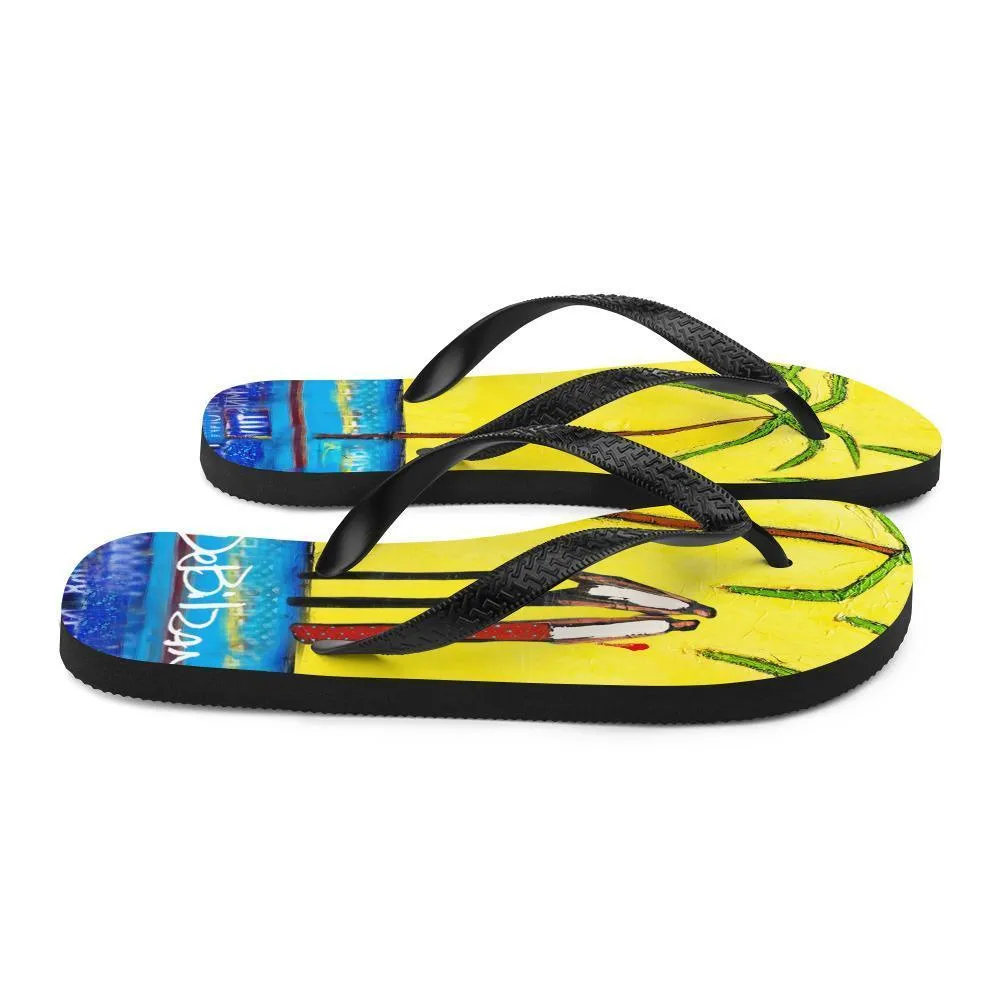 Yellow Mellow Flip Flops